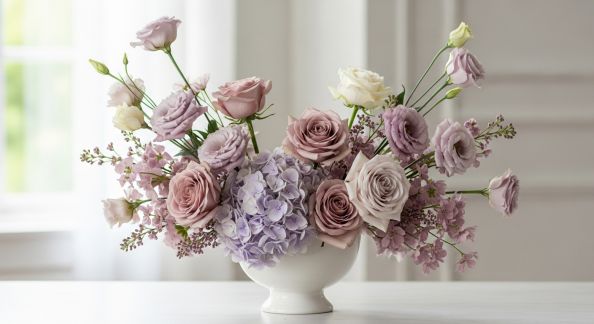 Idées pour une Palette Florale Monochrome et Élégante
