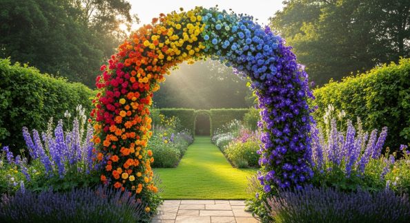 Décoration Florale : Créez un Arc-en-Ciel dans votre Jardin